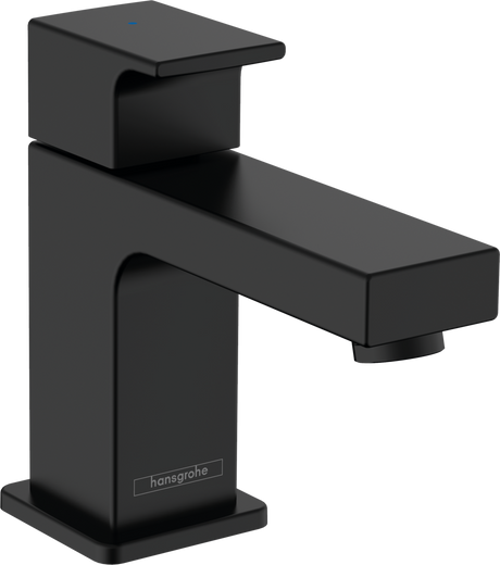 Hansgrohe Vernis Shape Pillar Tap 70 For Cold Water Without Waste Set - Matt Black - 71592670