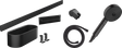 Hansgrohe Wallstoris Bundle Hand Shower 105 3jet Activation Ecosmart Wall Bar 700 mm And Storage Set - Matt Black - 24291670