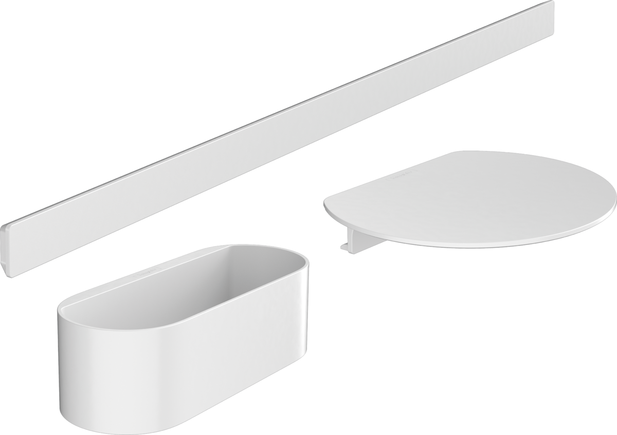 Hansgrohe Wallstoris Bathtub Bundle - Matt White - 27966700