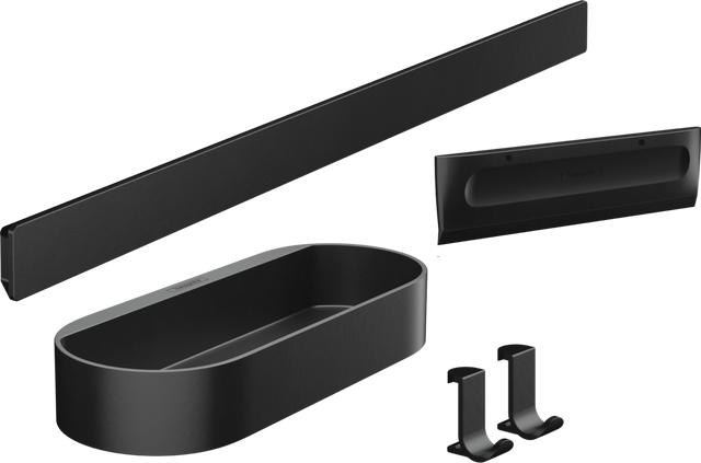 Hansgrohe Wallstoris Shower Bundle - Matt Black - 27967670