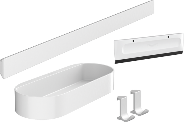 Hansgrohe Wallstoris Shower Bundle - Matt White - 27967700