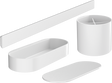 Hansgrohe Wallstoris Bathroom Bundle - Matt White - 27968700