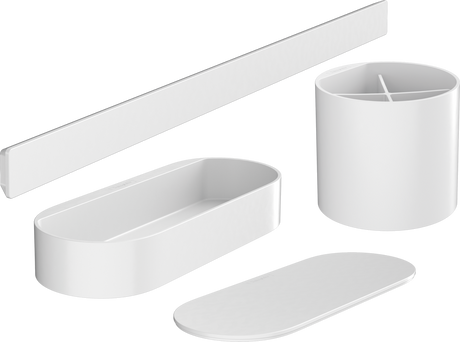 Hansgrohe Wallstoris Bathroom Bundle - Matt White - 27968700