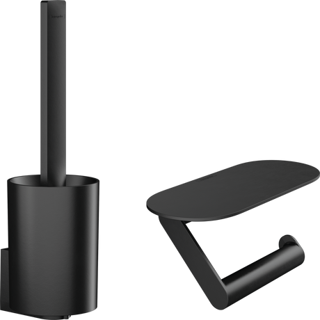 Hansgrohe Wallstoris Toilet Bundle - Matt Black - 27969670
