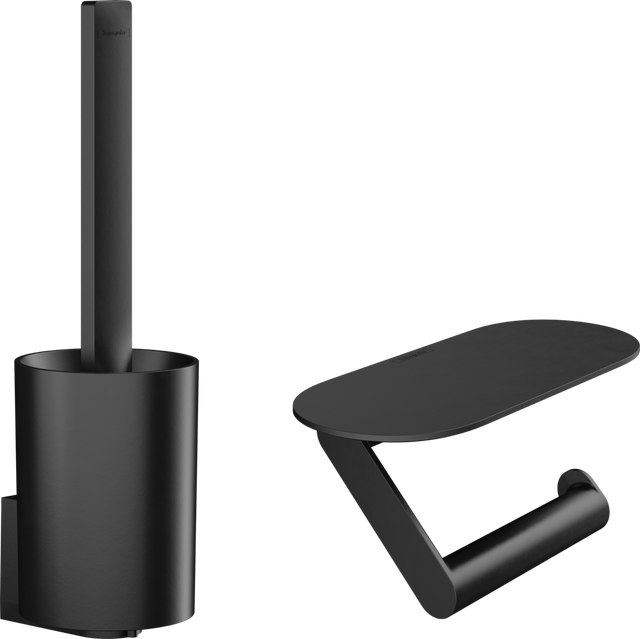 Hansgrohe Wallstoris Toilet Bundle - Matt Black - 27969670
