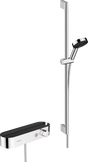 Hansgrohe Pulsify Select S Shower System 105 3jet Relaxation With Hand Shower Thermostat Shower Bar 90 Cm Slider And Shower Hose - Chrome - 24270000