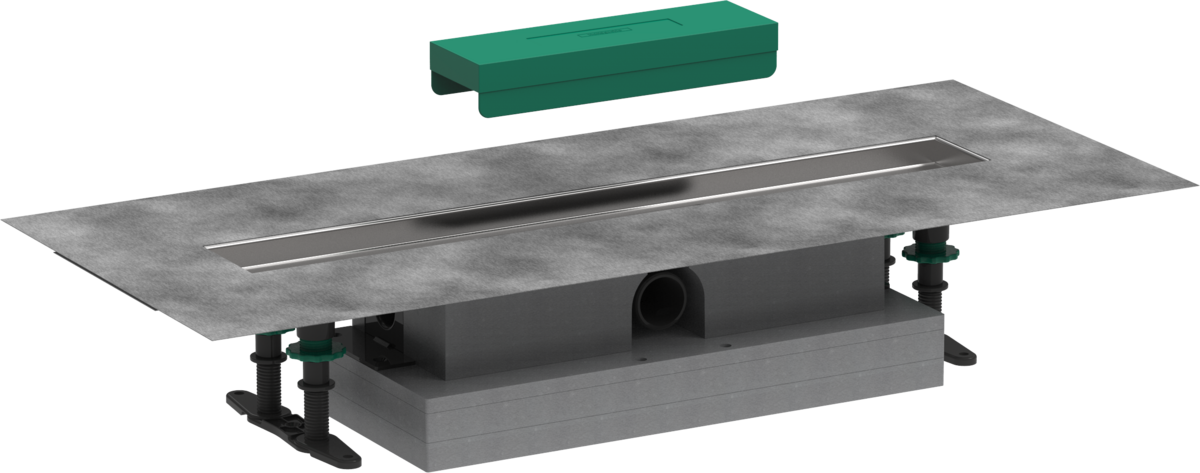 Hansgrohe uBox Universal Complete Set For Flat Installation - 600 For Shower Drains Finish Sets - 56016180