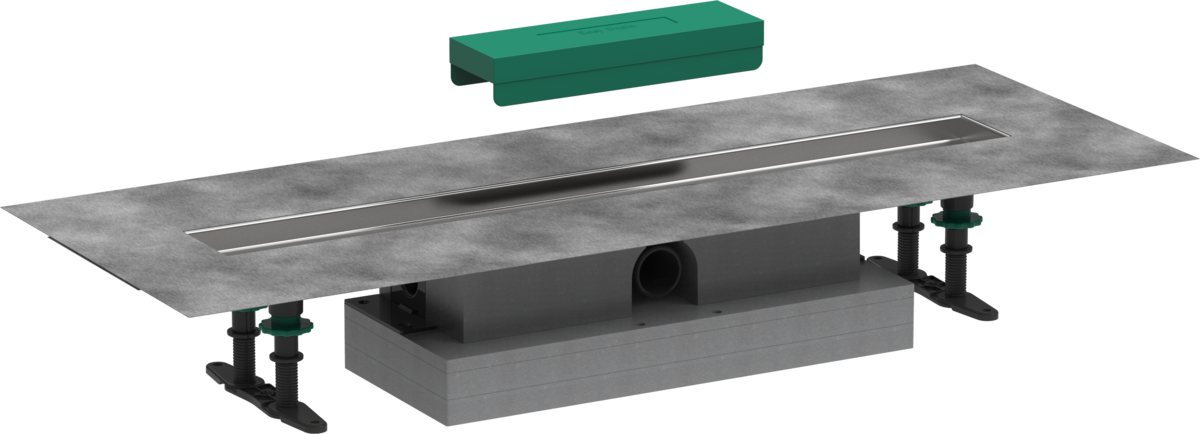 Hansgrohe uBox Universal Complete Set For Flat Installation - 700 For Shower Drains Finish Sets - 56017180