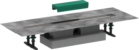 Hansgrohe uBox Universal Complete Set For Flat Installation - 700 For Shower Drains Finish Sets - 56017180