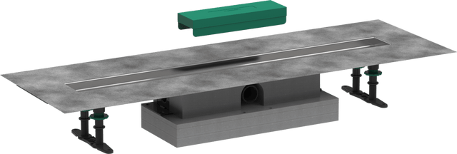 Hansgrohe uBox Universal Complete Set For Flat Installation - 800 For Shower Drains Finish Sets - 56018180 - TAP 'N' SHOWER