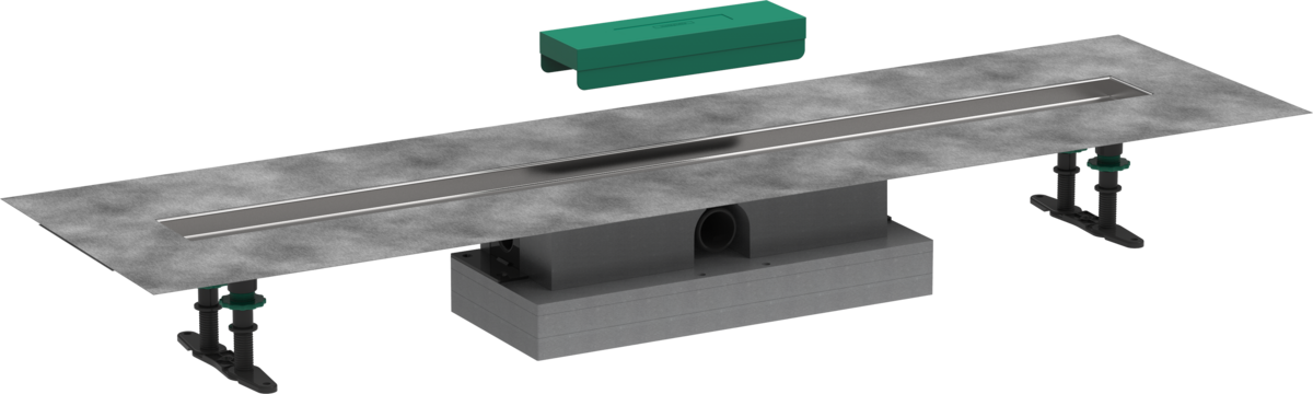 Hansgrohe uBox Universal Complete Set For Flat Installation - 1000 For Shower Drains Finish Sets - 56020180