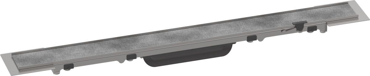 Hansgrohe RainDrain Rock Finish Set Shower Drain 600 Cut On Size And Tileable - 56029000