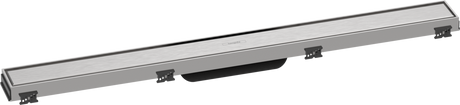 Hansgrohe RainDrain Match Finish Set Shower Drain 800 With Height Adjustable Frame - Brushed Stainless Steel - 56038800