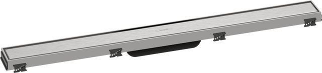 Hansgrohe RainDrain Match Finish Set Shower Drain 800 With Height Adjustable Frame - Brushed Stainless Steel - 56038800