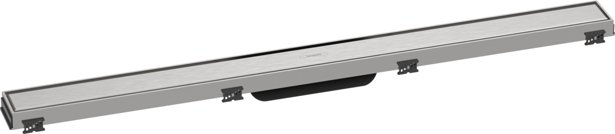 Hansgrohe RainDrain Match Finish Set Shower Drain 900 With Height Adjustable Frame - Brushed Stainless Steel - 56040800