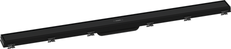 Hansgrohe RainDrain Match Finish Set Shower Drain 1000 With Height Adjustable Frame - Matt Black - 56041670