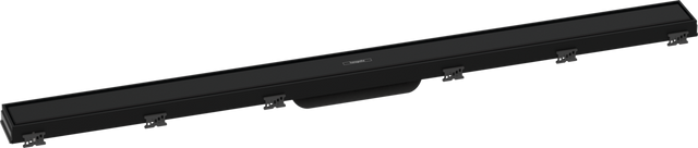 Hansgrohe RainDrain Match Finish Set Shower Drain 1000 With Height Adjustable Frame - Matt Black - 56041670