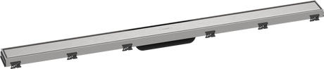 Hansgrohe RainDrain Match Finish Set Shower Drain 1000 With Height Adjustable Frame - Brushed Stainless Steel - 56041800