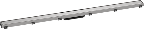Hansgrohe RainDrain Match Finish Set Shower Drain 1200 With Height Adjustable Frame - Brushed Stainless Steel - 56042800