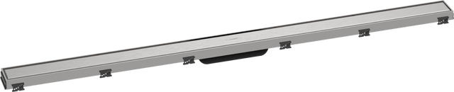 Hansgrohe RainDrain Match Finish Set Shower Drain 1200 With Height Adjustable Frame - Brushed Stainless Steel - 56042800