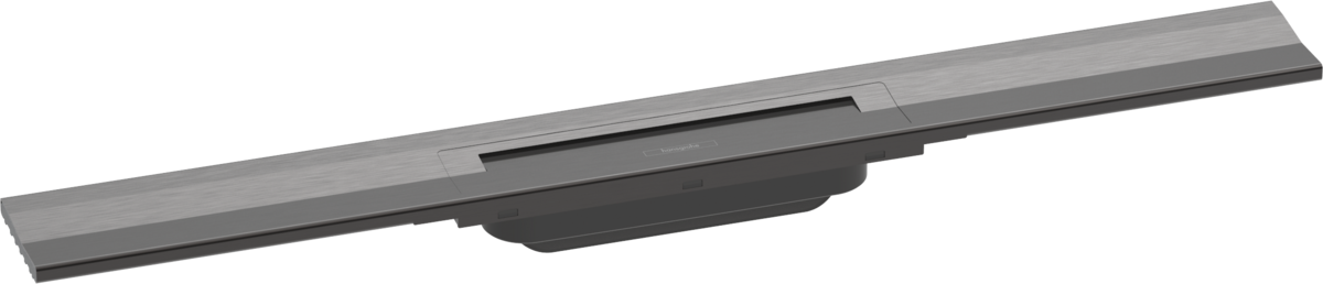 Hansgrohe Raindrain Flex Finish Set Shower Drain 700 Cuttable For Wall Mounting - Brushed Black Chrome - 56050340
