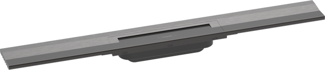 Hansgrohe Raindrain Flex Finish Set Shower Drain 700 Cuttable For Wall Mounting - Brushed Black Chrome - 56050340