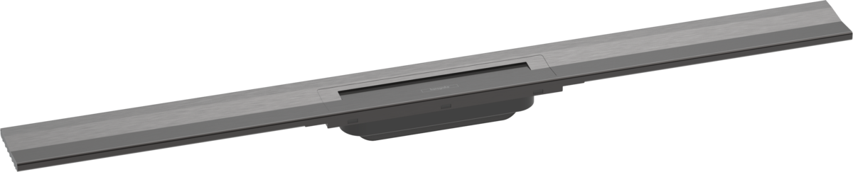 Hansgrohe RainDrain Flex Finish Set Shower Drain 900 Cuttable For Wall Mounting - Brushed Black Chrome - 56052340