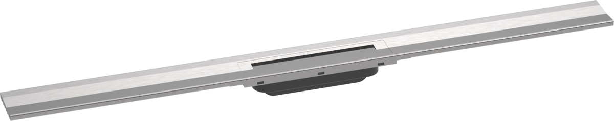 Hansgrohe RainDrain Flex Finish Set Shower Drain 1000 Cuttable For Wall Mounting - Brushed Stainless Steel - 56053800