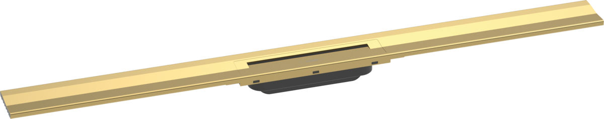 Hansgrohe RainDrain Flex Finish Set Shower Drain 1000 Cuttable For Wall Mounting - Polished Gold Optic - 56053990