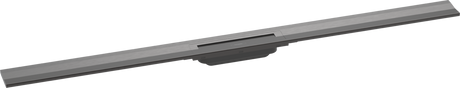 Hansgrohe Raindrain Flex Finish Set Shower Drain 1200 Cuttable For Wall Mounting - Brushed Black Chrome - 56054340