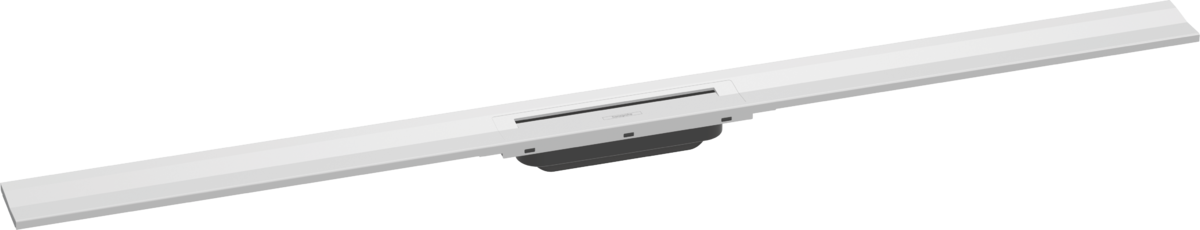 Hansgrohe Raindrain Flex Finish Set Shower Drain 1200 Cuttable For Wall Mounting - Matt White - 56054700
