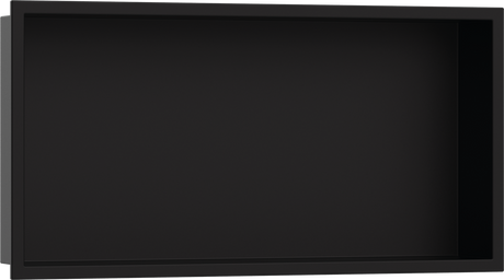 Hansgrohe XtraStoris Original Wall Niche With Frame 300/600/100 - Matt Black - 56064670