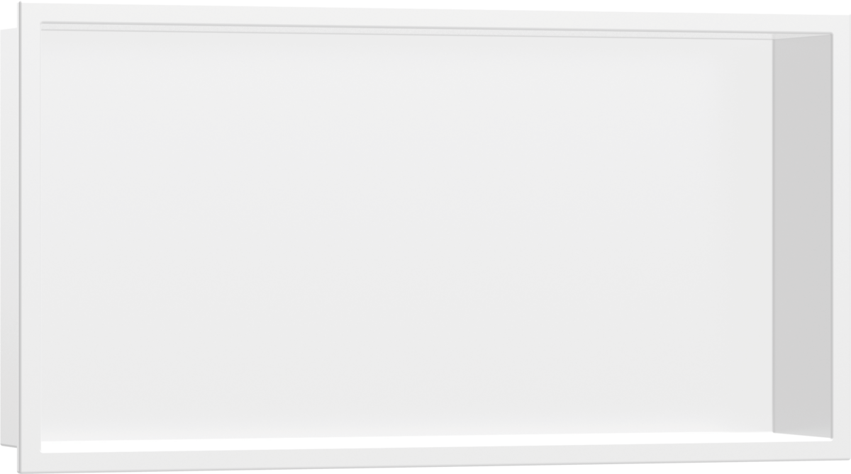 Hansgrohe XtraStoris Original Wall Niche With Frame 300/600/100 - Matt White - 56064700