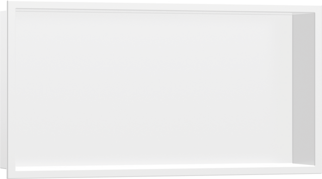 Hansgrohe XtraStoris Original Wall Niche With Frame 300/600/100 - Matt White - 56064700