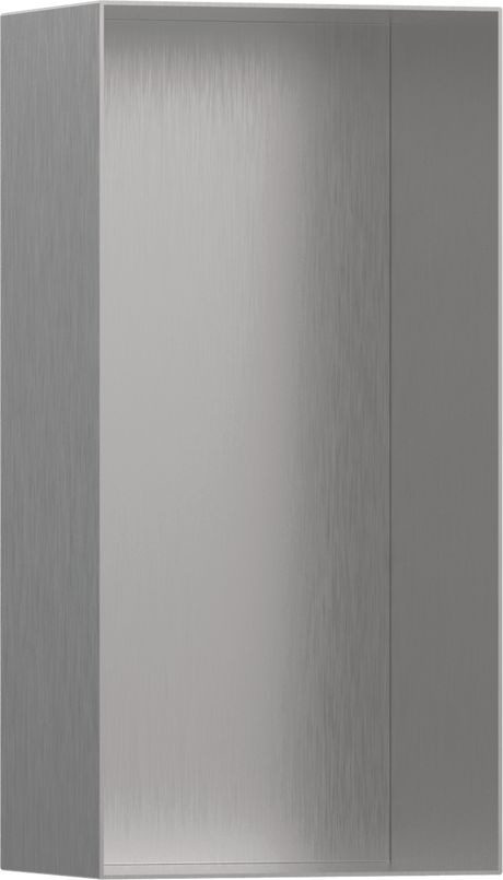 Hansgrohe XtraStoris Minimalistic Wall Niche Frameless 300/150/100 - Brushed Stainless Steel - 56070800