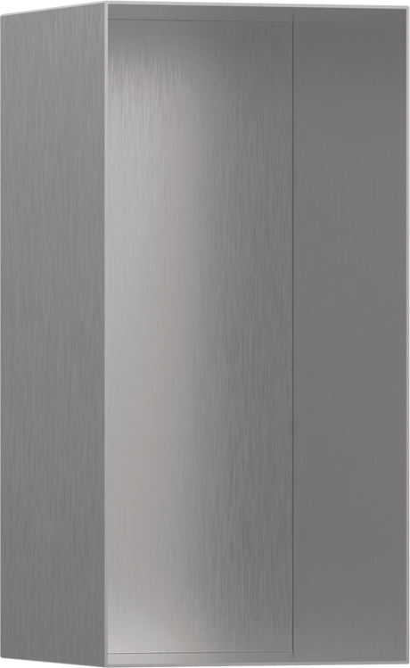 Hansgrohe XtraStoris Minimalistic Wall Niche Frameless 300/150/140 - Brushed Stainless Steel - 56076800