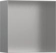Hansgrohe XtraStoris Minimalistic Wall Niche Frameless 300/300/140 - Brushed Stainless Steel - 56079800