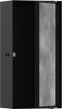 Hansgrohe XtraStoris Rock Wall Niche With Tileable Door 300/150/100 - Matt Black - 56082670