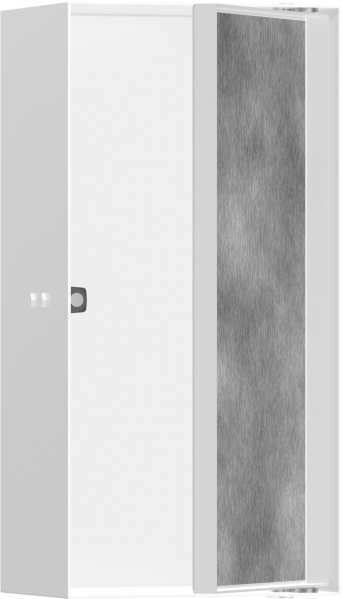Hansgrohe XtraStoris Rock Wall Niche With Tileable Door 300/150/100 - Matt White - 56082700
