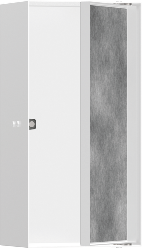 Hansgrohe XtraStoris Rock Wall Niche With Tileable Door 300/150/100 - Matt White - 56082700