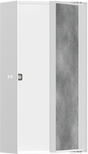 Hansgrohe XtraStoris Rock Wall Niche With Tileable Door 300/150/100 - Matt White - 56082700