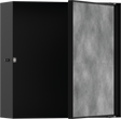 Hansgrohe XtraStoris Rock Wall Niche With Tileable Door 300/300/100 - Matt Black - 56085670