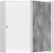 Hansgrohe XtraStoris Rock Wall Niche With Tileable Door 300/300/100 - Matt White - 56085700