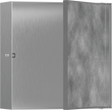 Hansgrohe XtraStoris Rock Wall Niche With Tileable Door 300/300/100 - Brushed Stainless Steel - 56085800