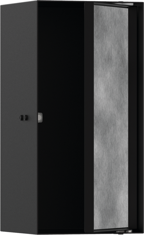Hansgrohe XtraStoris Rock Wall Niche With Tileable Door 300/150/140 - Matt Black - 56088670