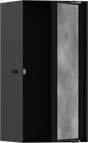 Hansgrohe XtraStoris Rock Wall Niche With Tileable Door 300/150/140 - Matt Black - 56088670