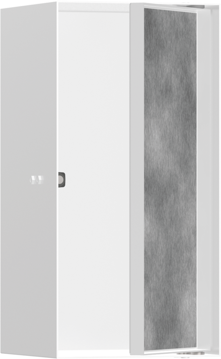 Hansgrohe XtraStoris Rock Wall Niche With Tileable Door 300/150/140 - Matt White - 56088700