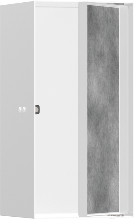 Hansgrohe XtraStoris Rock Wall Niche With Tileable Door 300/150/140 - Matt White - 56088700