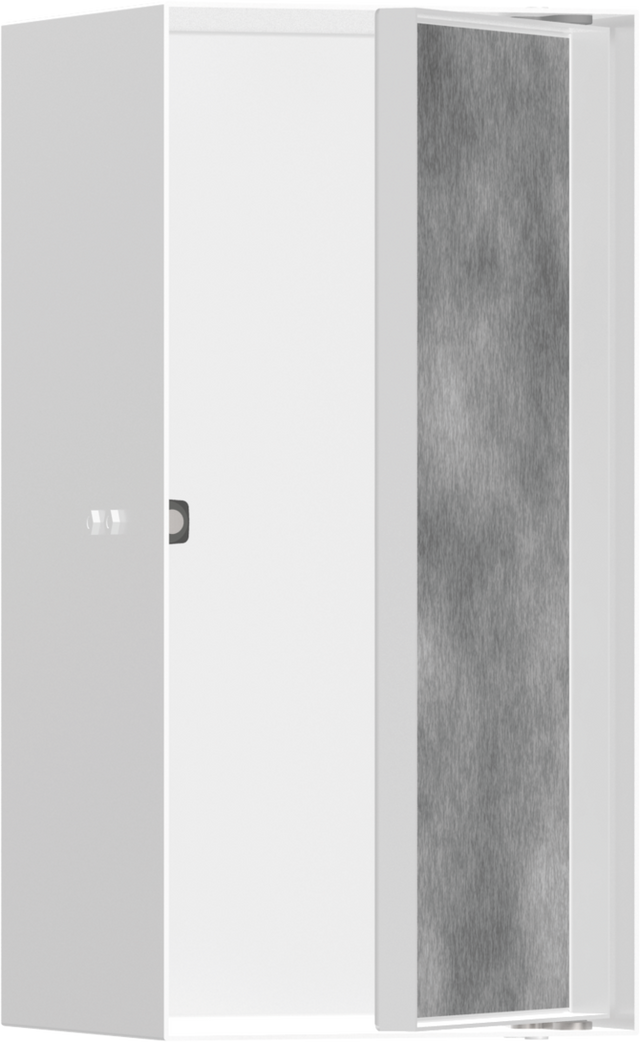 Hansgrohe XtraStoris Rock Wall Niche With Tileable Door 300/150/140 - Matt White - 56088700