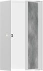 Hansgrohe XtraStoris Rock Wall Niche With Tileable Door 300/150/140 - Matt White - 56088700